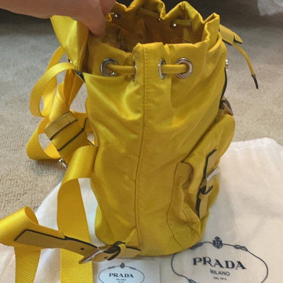 Prada Yellow Mini Knapsack - Picture 4 of 6